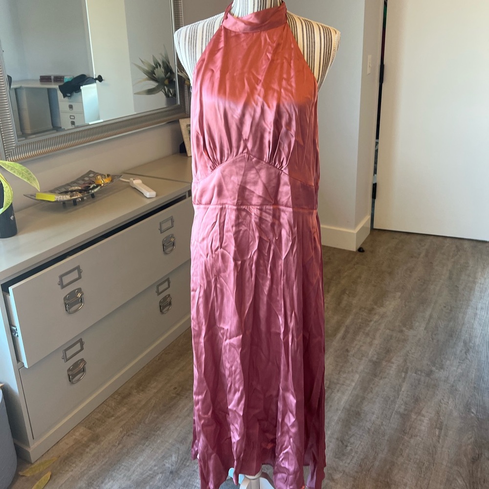 Satin NWT Abercrombie halter dress